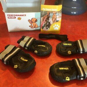 Black & Gray Performance Dog Boots - 4 Pack